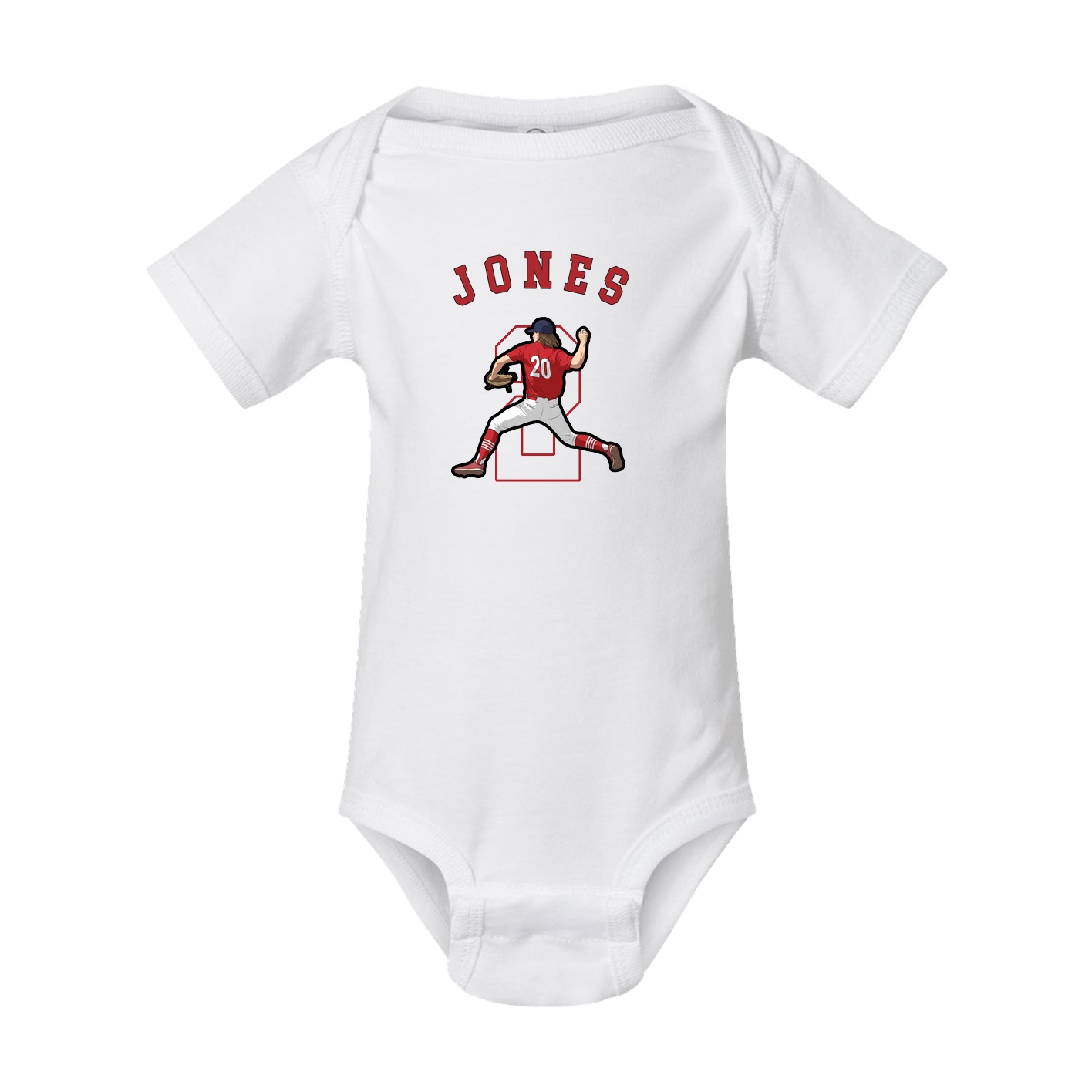 Baby Onesie — Shirsey Arch in White