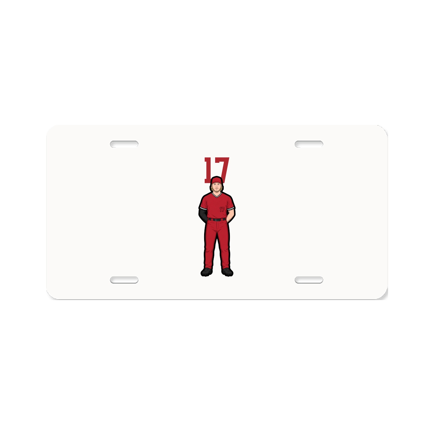 License Plate — Number Top in Classic
