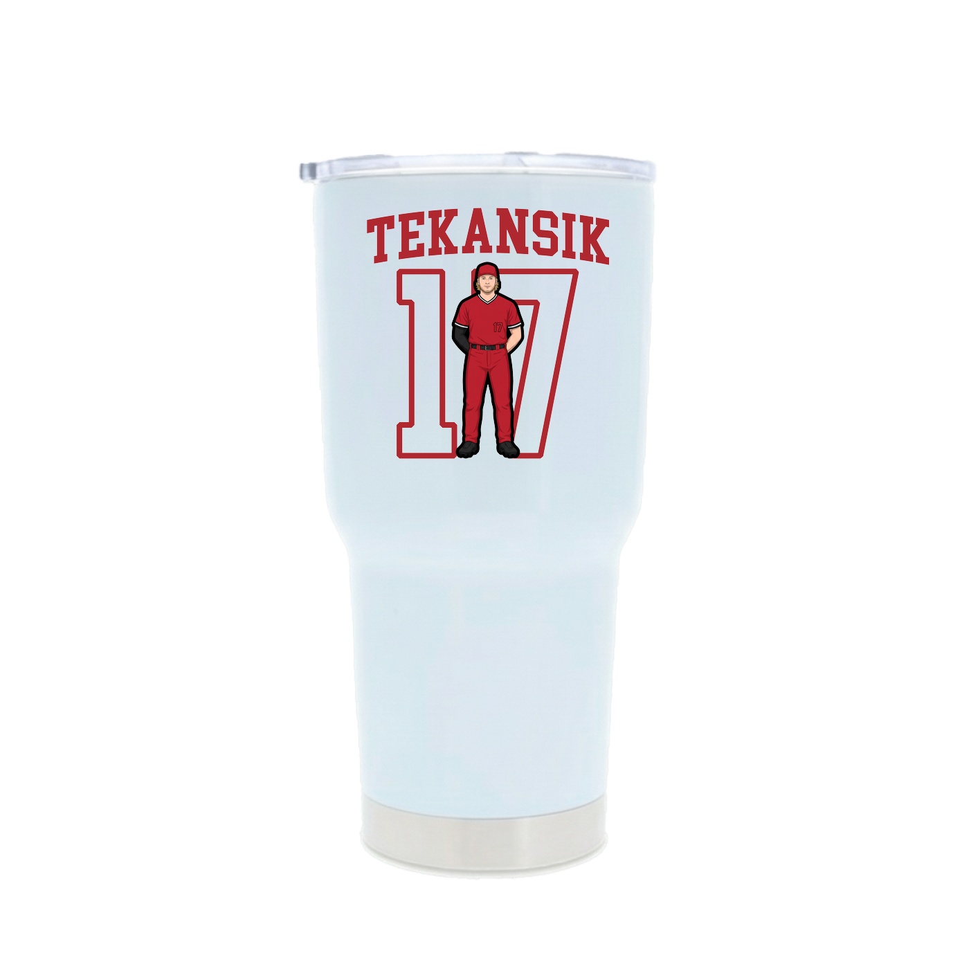 30oz Stainless Steel Tumbler — Shirsey in White