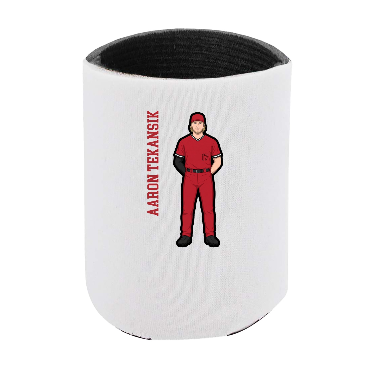 Can Holder — Name Vertical in White