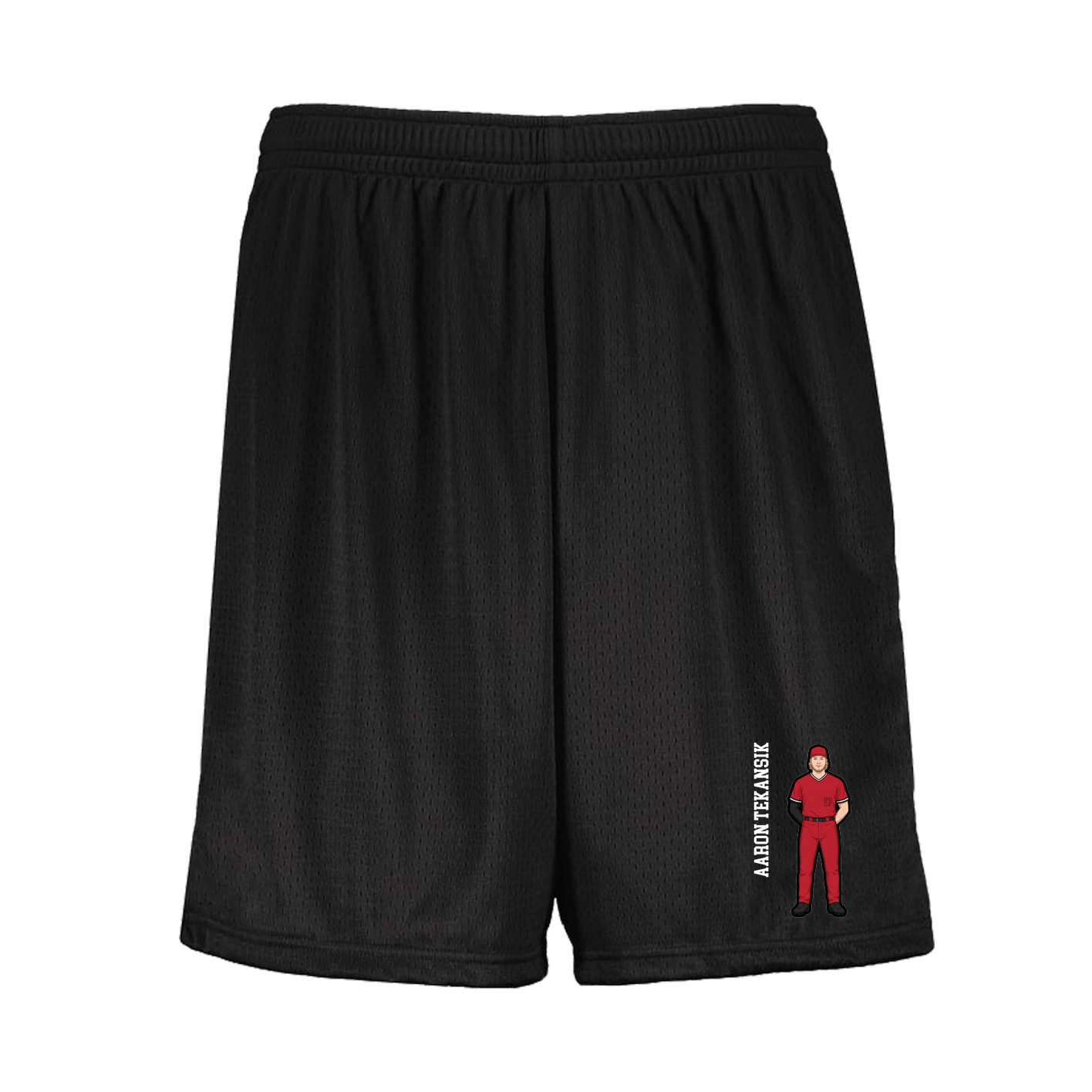 Shorts — Name Vertical in Black