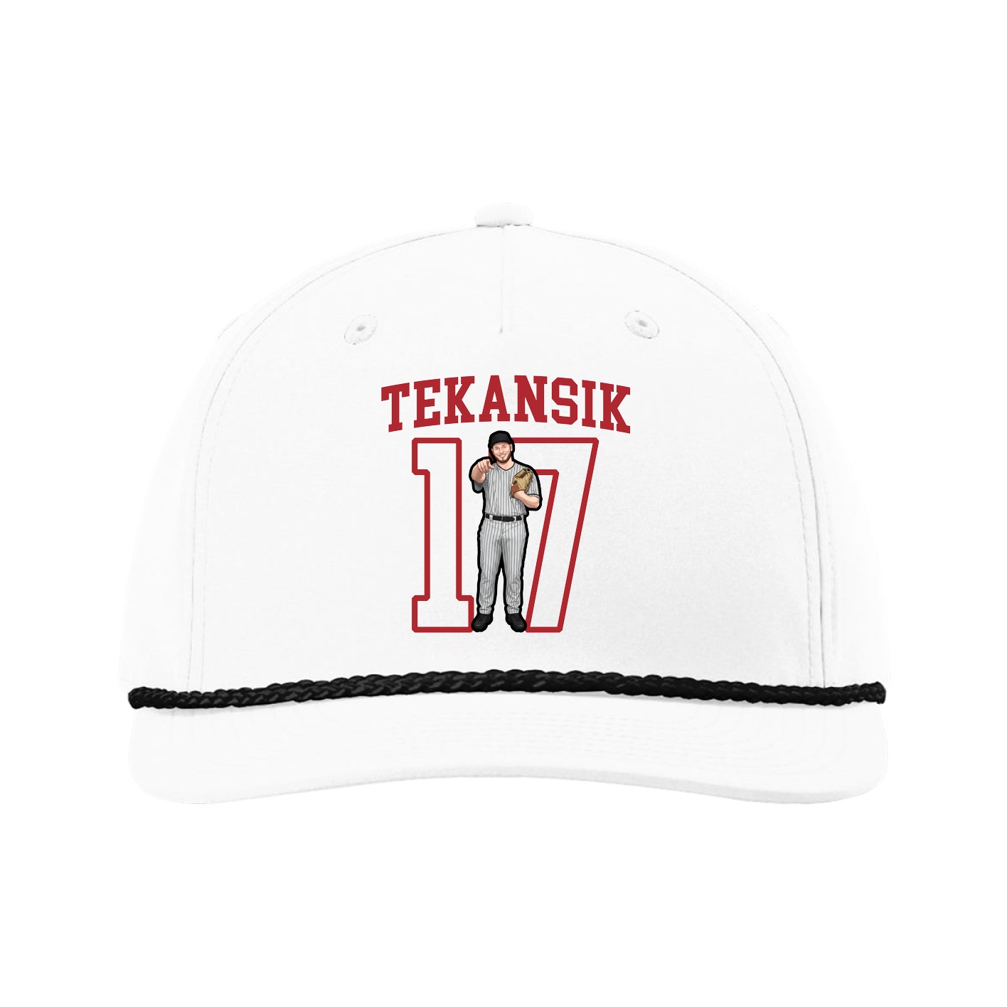 Five-Panel Classic Rope Cap — Shirsey in White