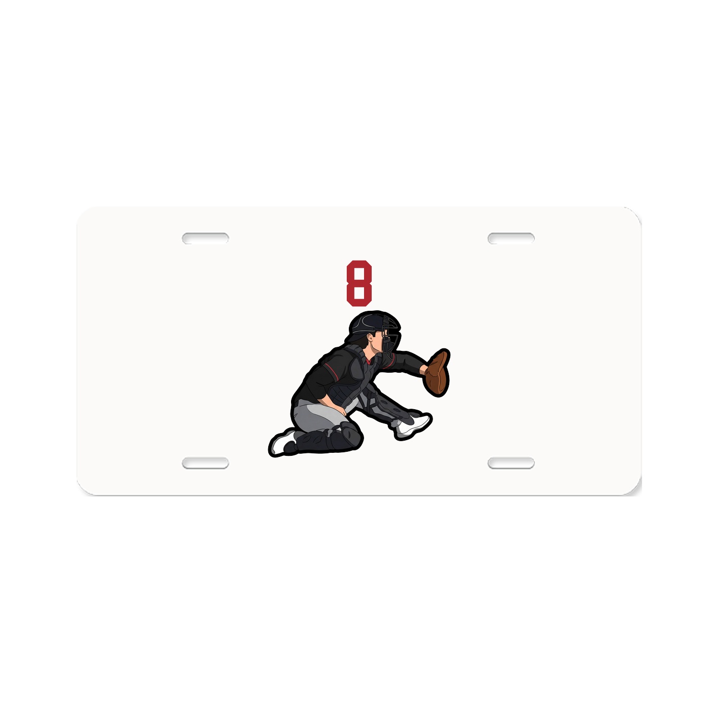 License Plate — Number Top in Classic