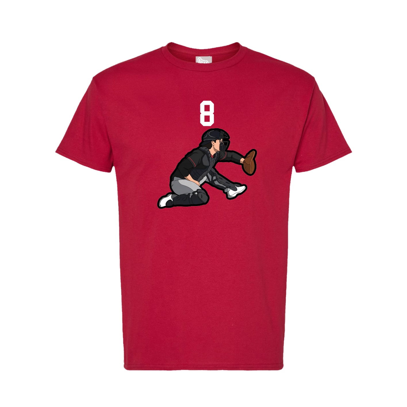 Tee — Number Top in Crimson