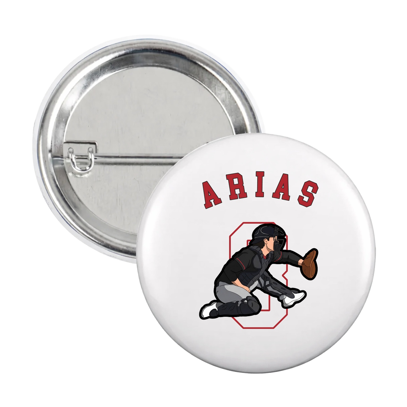 Game Day Button — Shirsey Arch in White