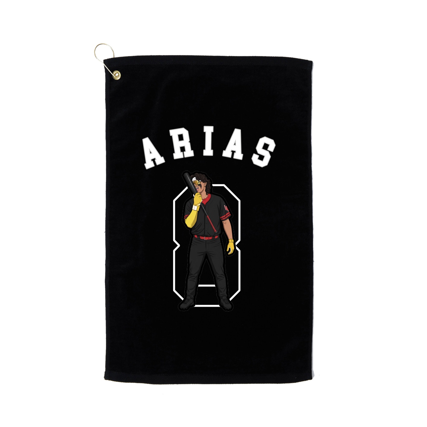 Golf Towel — Shirsey Arch in Black