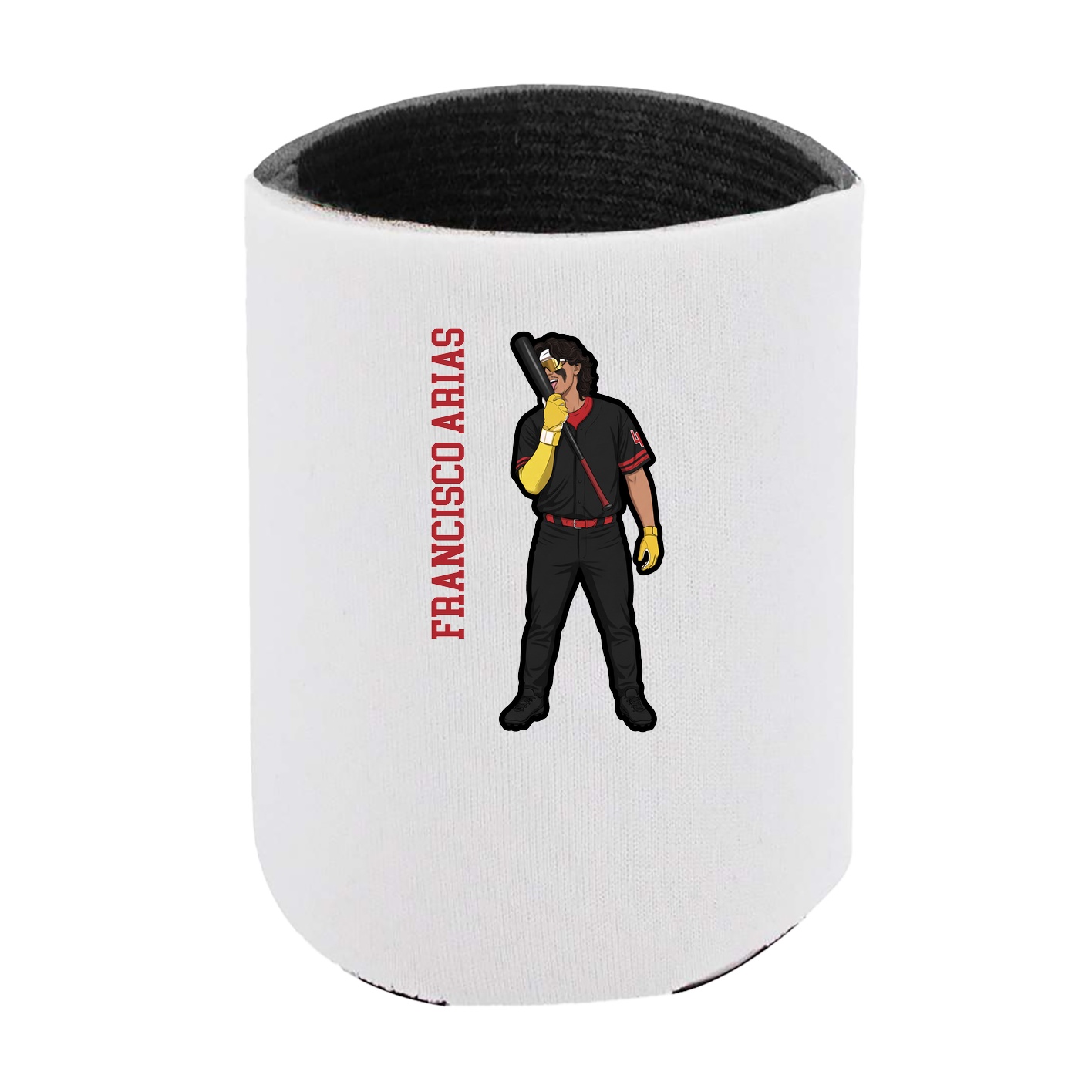 Can Holder — Name Vertical in White