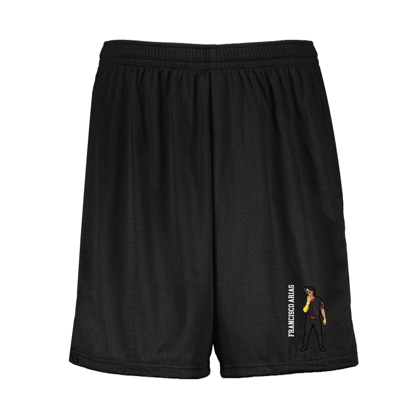 Shorts — Name Vertical in Black