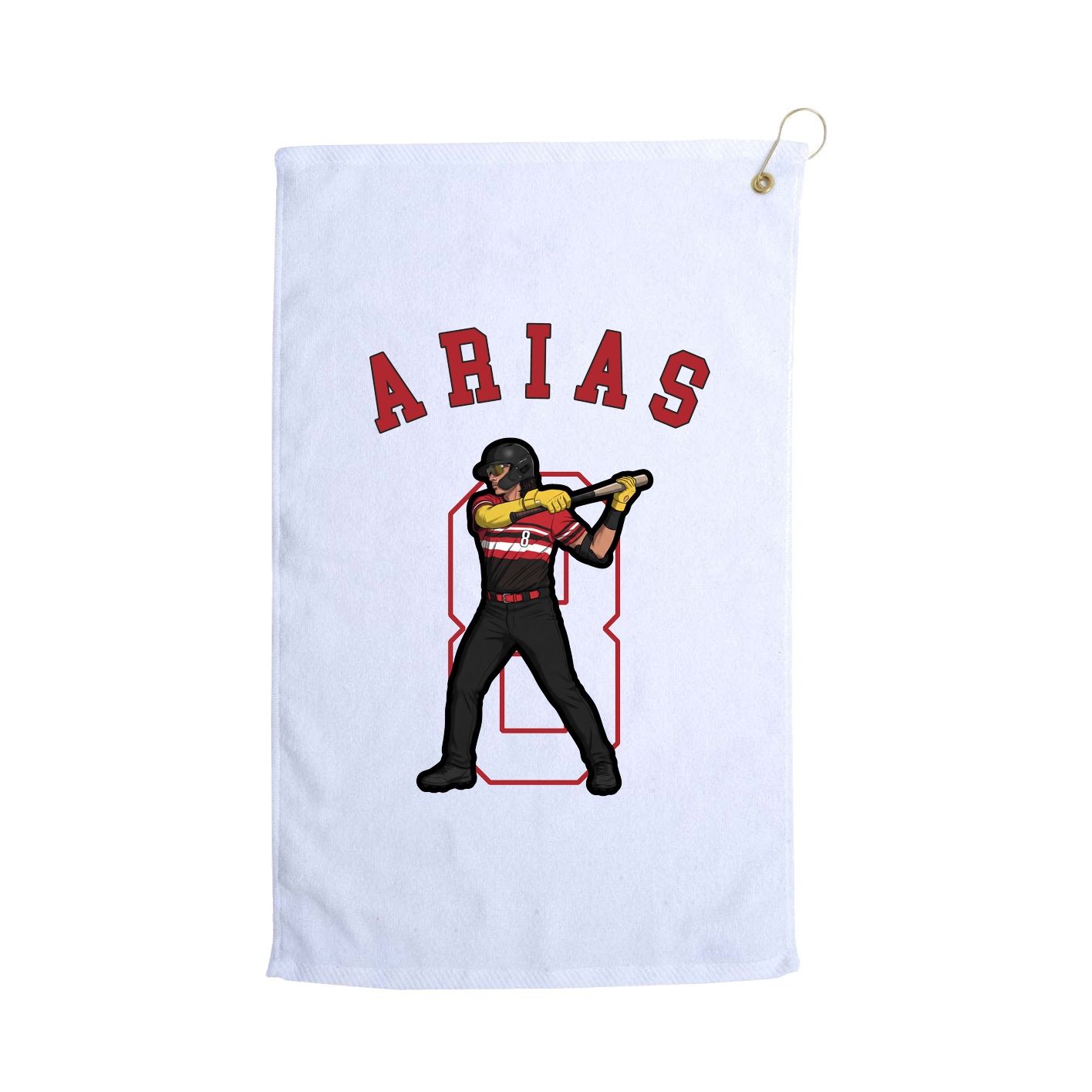 Golf Towel — Shirsey Arch in White