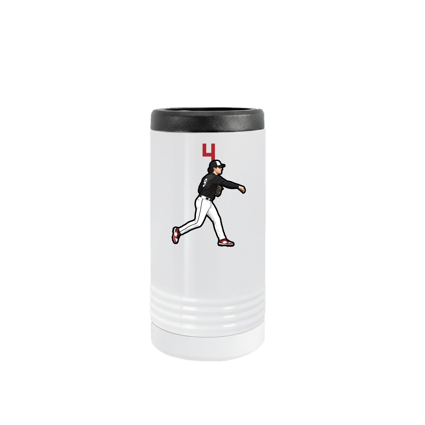 Slim Beverage Holder — Number Top in White