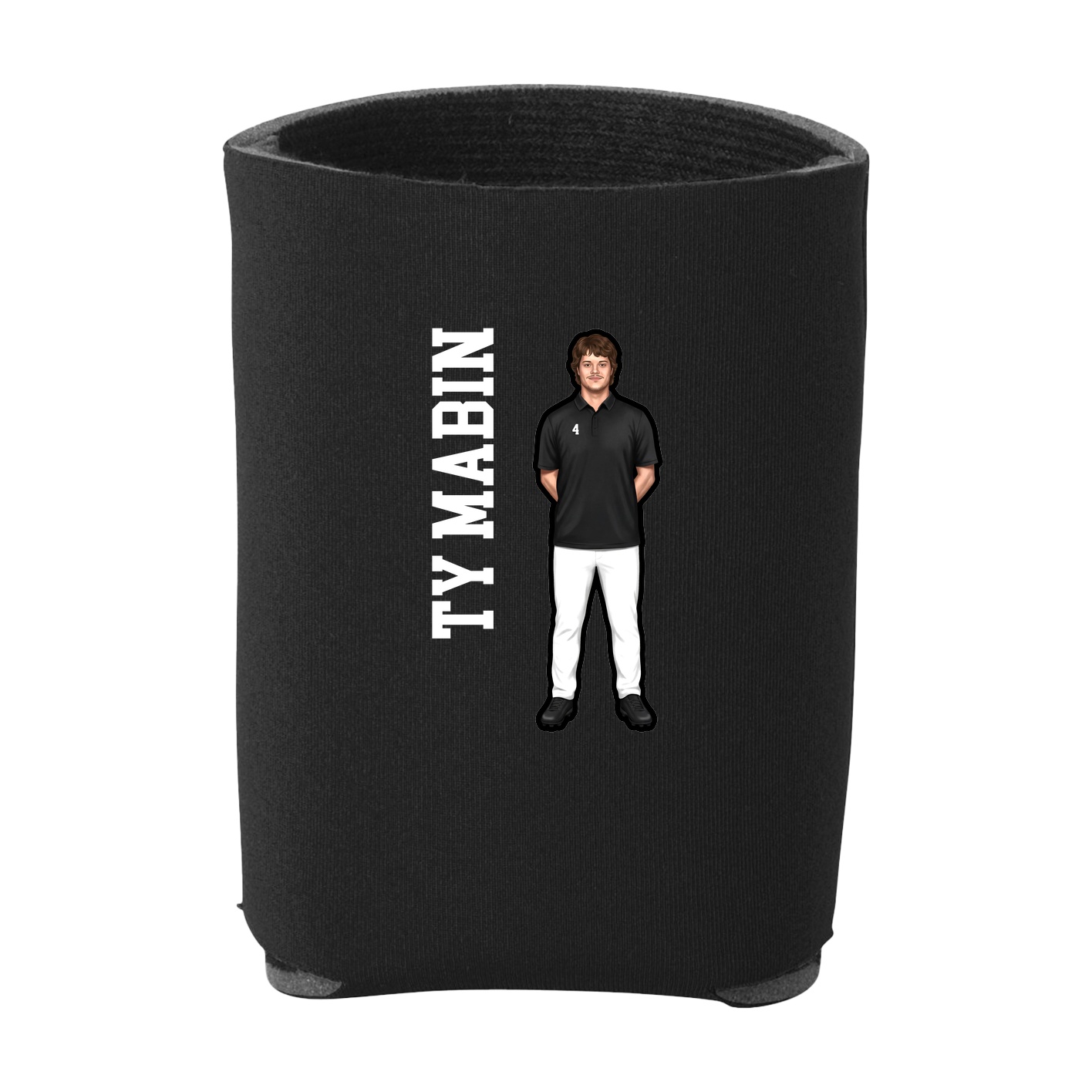 Can Holder — Name Vertical in Black