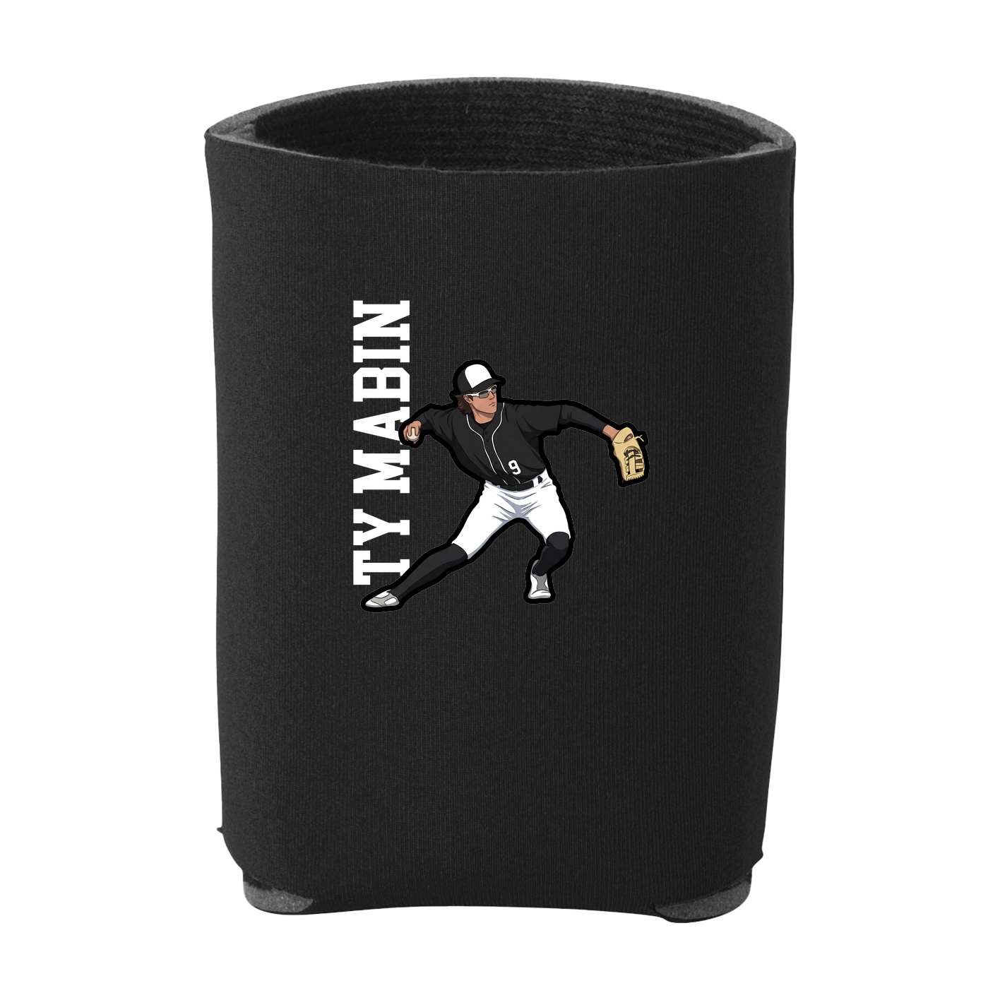 Can Holder — Name Vertical in Black
