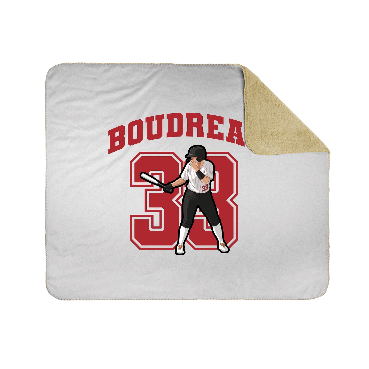 Throw Blanket — Number in White