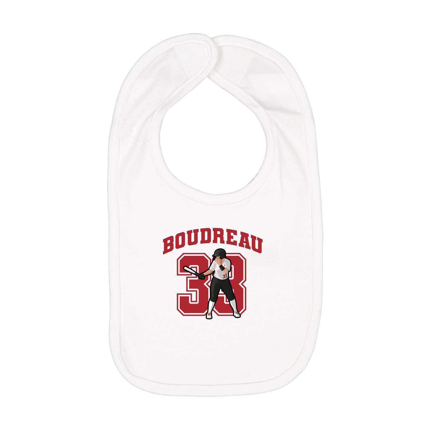 Infant Bib — Number in White