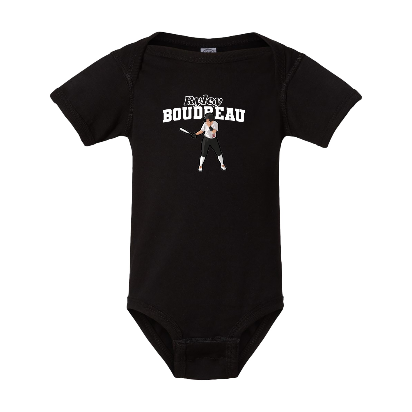 Baby Onesie — Name Arch in Black