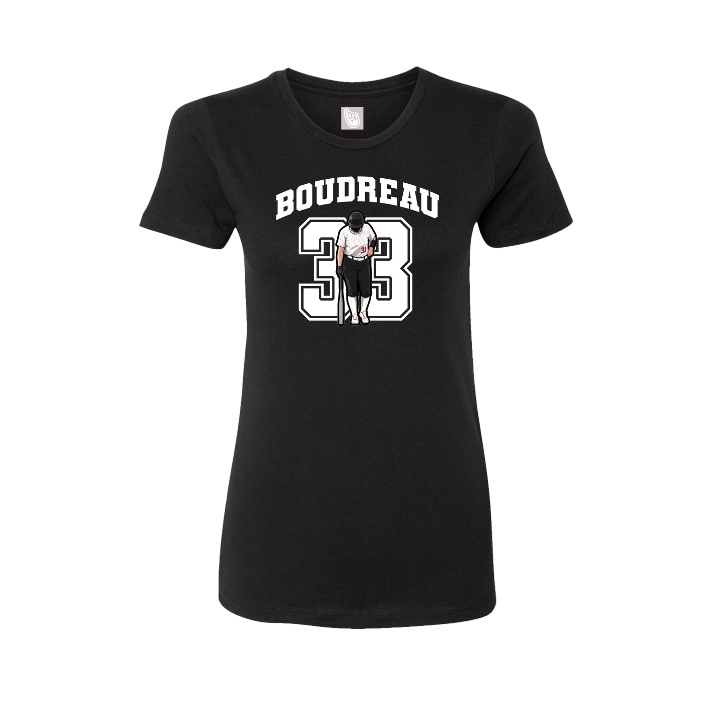 Womens Tee — Number in Black