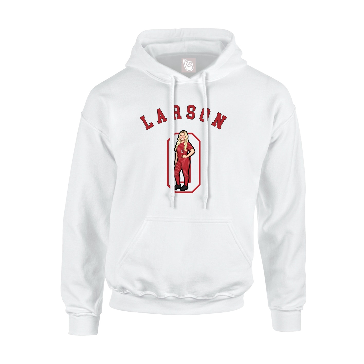 Youth Hoodie — Shirsey Arch in White
