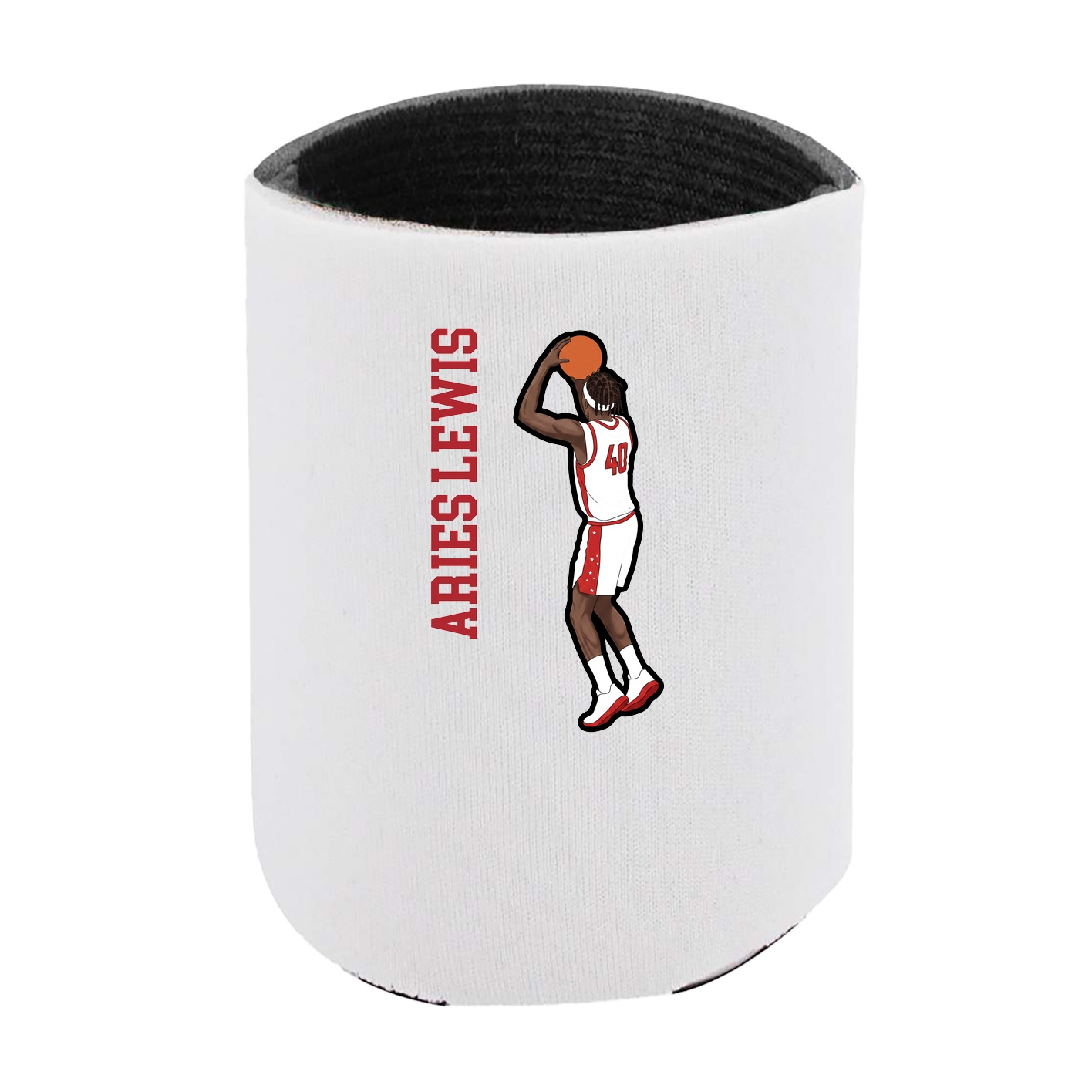 Can Holder — Name Vertical in White
