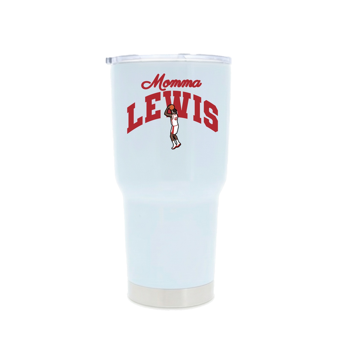 30oz Stainless Steel Tumbler — Mothers Day Arch in White