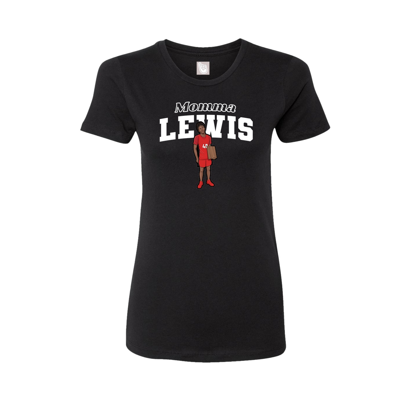 Womens Tee — Mothers Day Block in Black