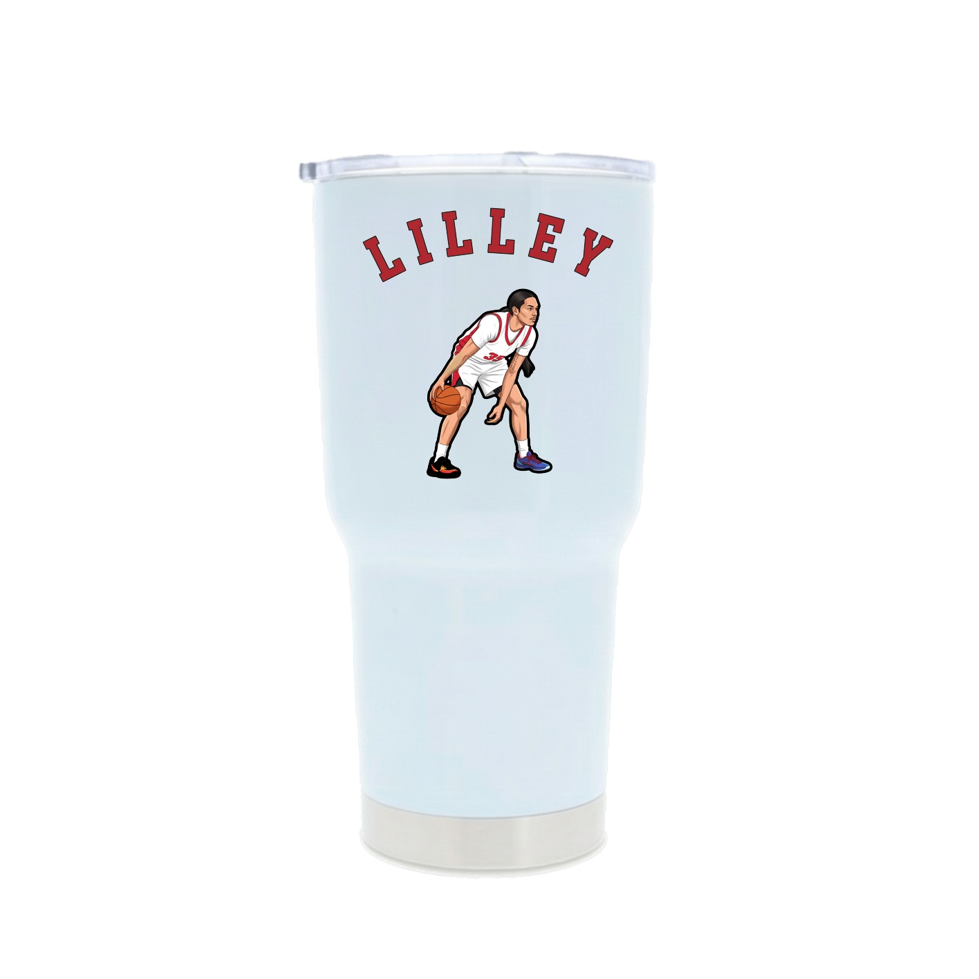 30oz Stainless Steel Tumbler — Shirsey Arch in White