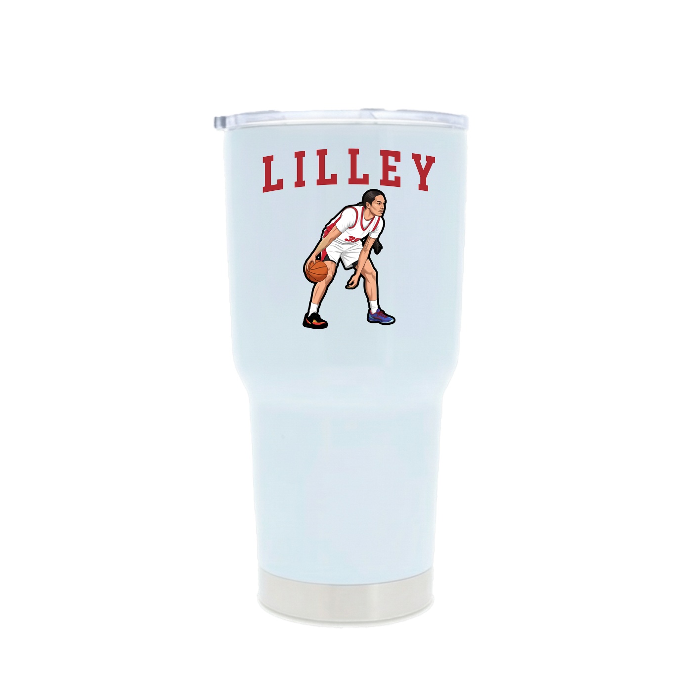 30oz Stainless Steel Tumbler — Shirsey in White