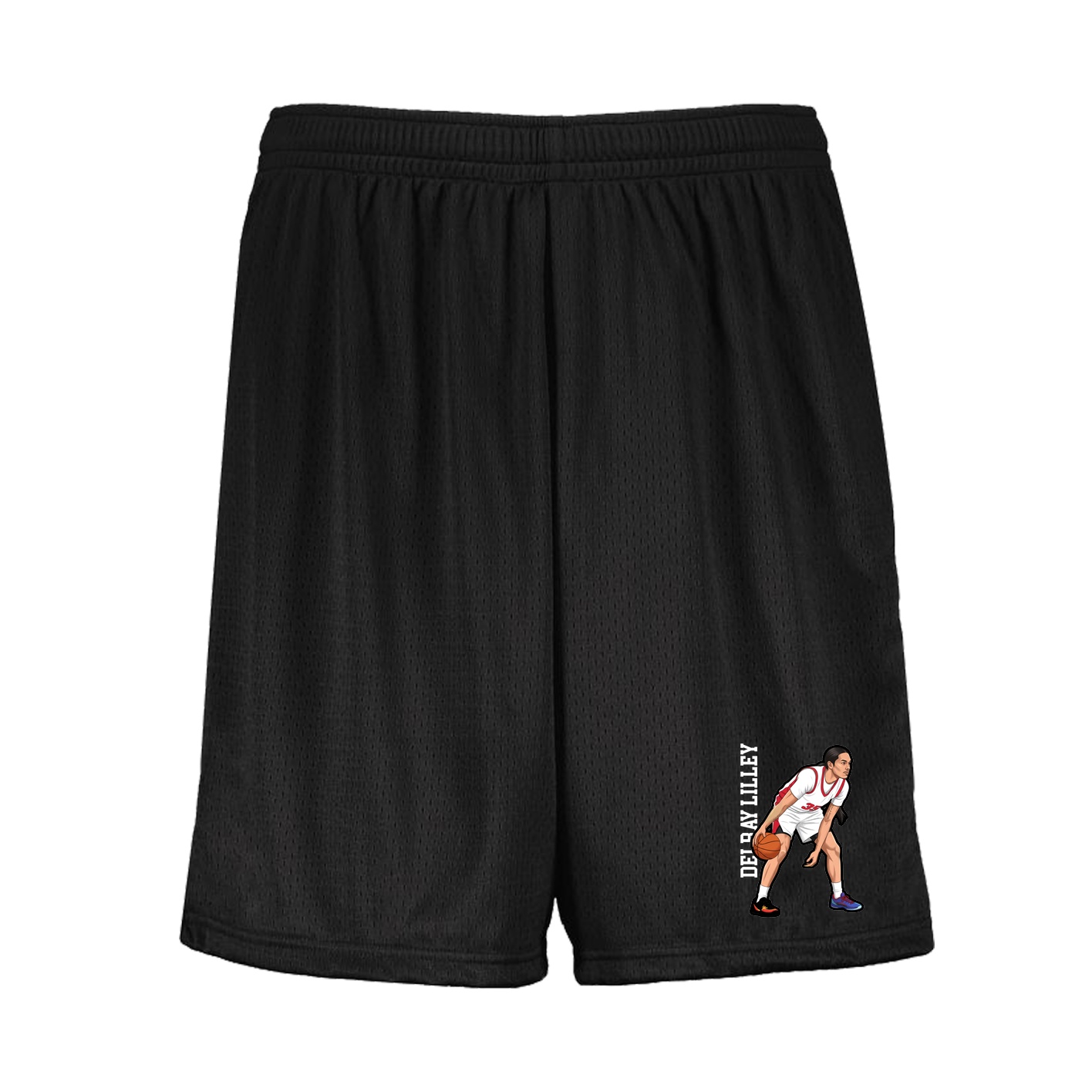 Shorts — Name Vertical in Black