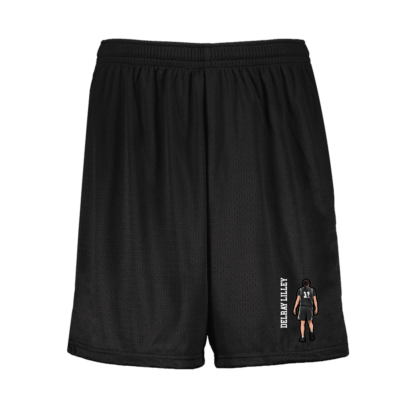 Shorts — Name Vertical in Black