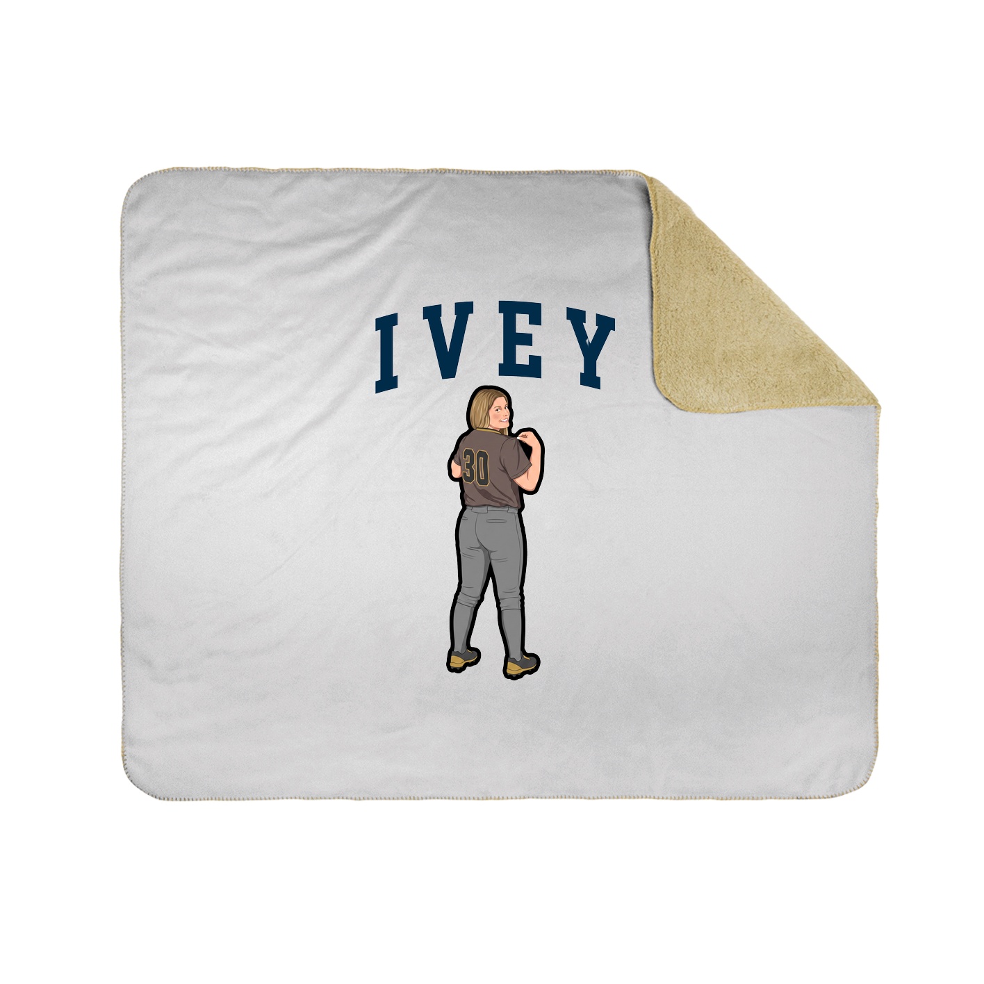 Throw Blanket — Shirsey in White