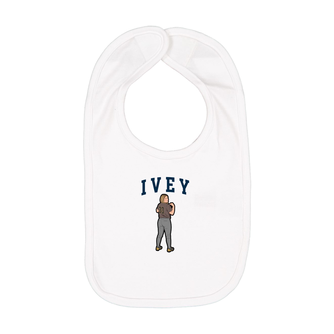 Infant Bib — Shirsey in White