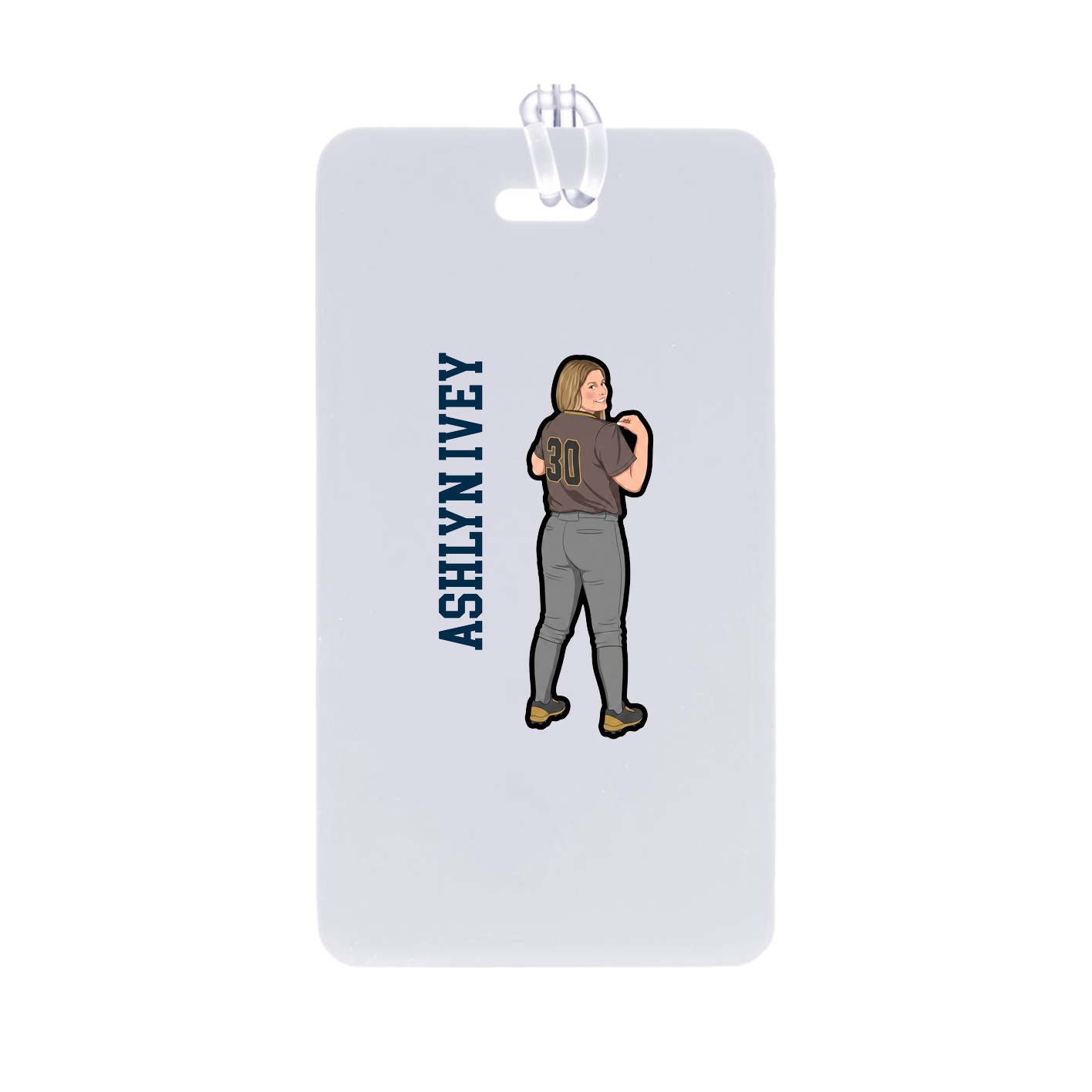 Bag Tag — Name Vertical in Classic