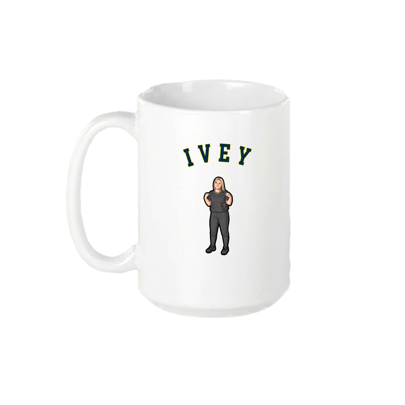 15oz Coffee Mug — Shirsey Arch in White