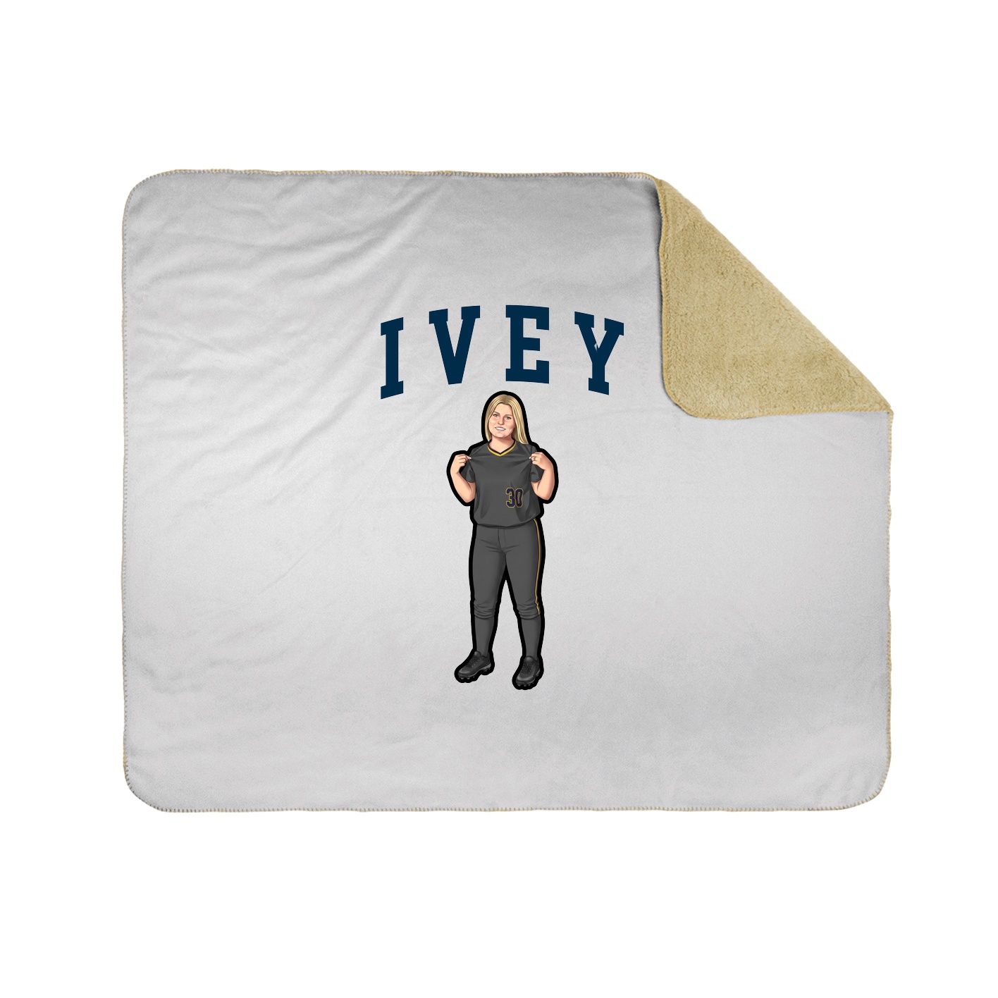 Throw Blanket — Shirsey in White