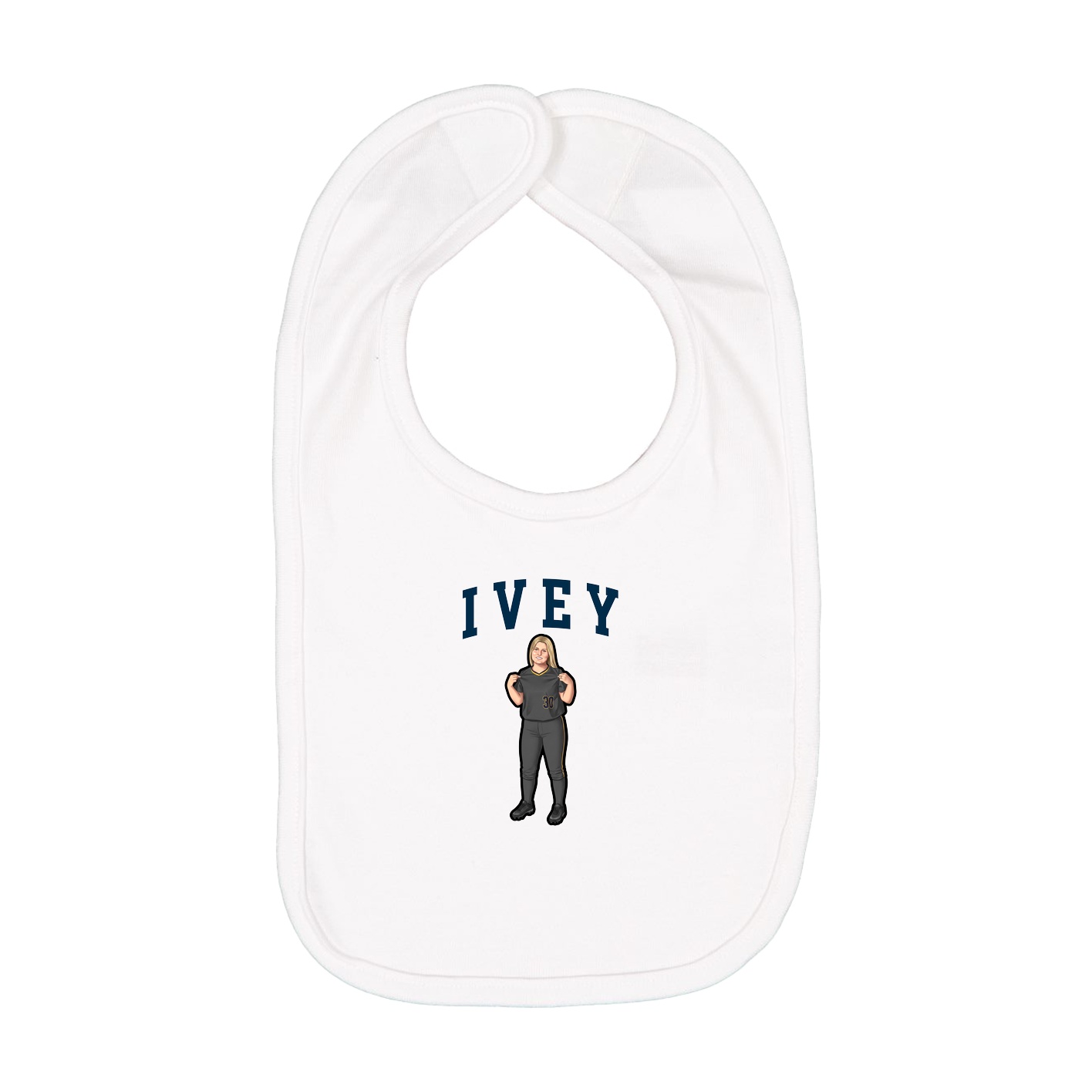 Infant Bib — Shirsey in White