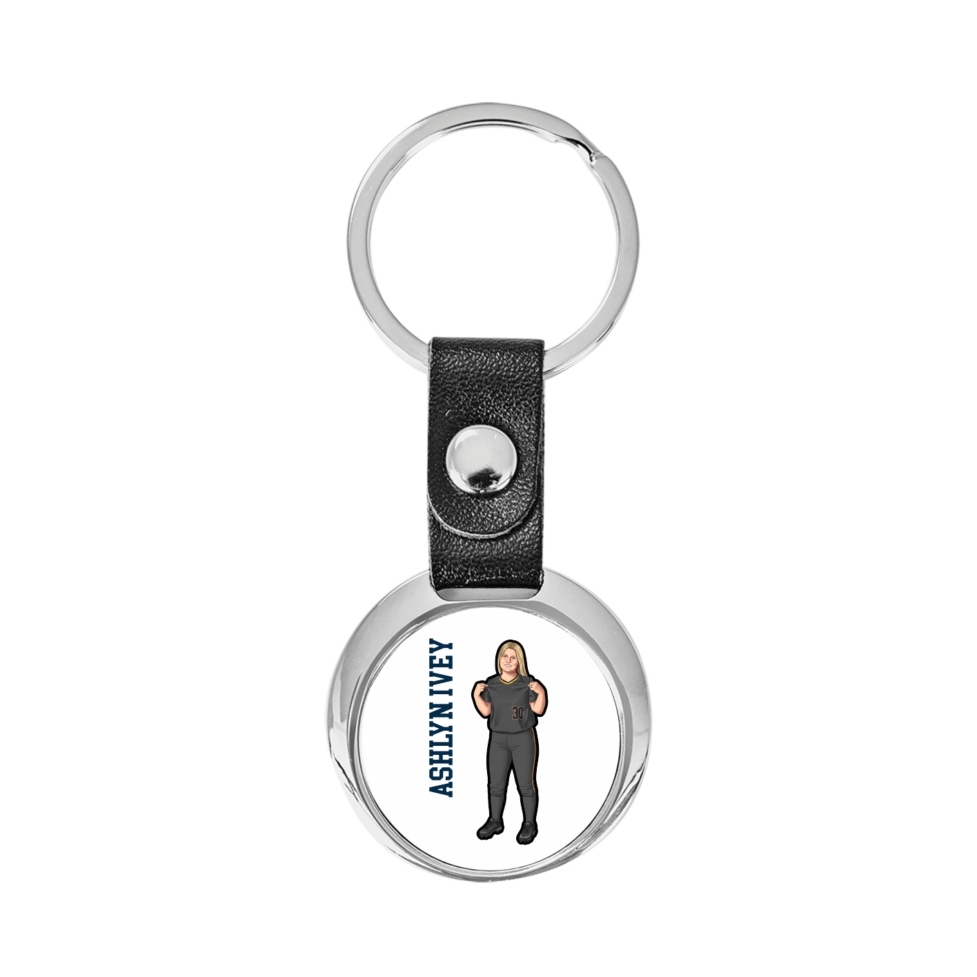 Key Chain — Name Vertical in Classic