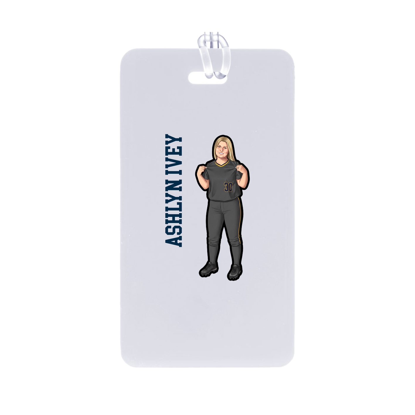 Bag Tag — Name Vertical in Classic