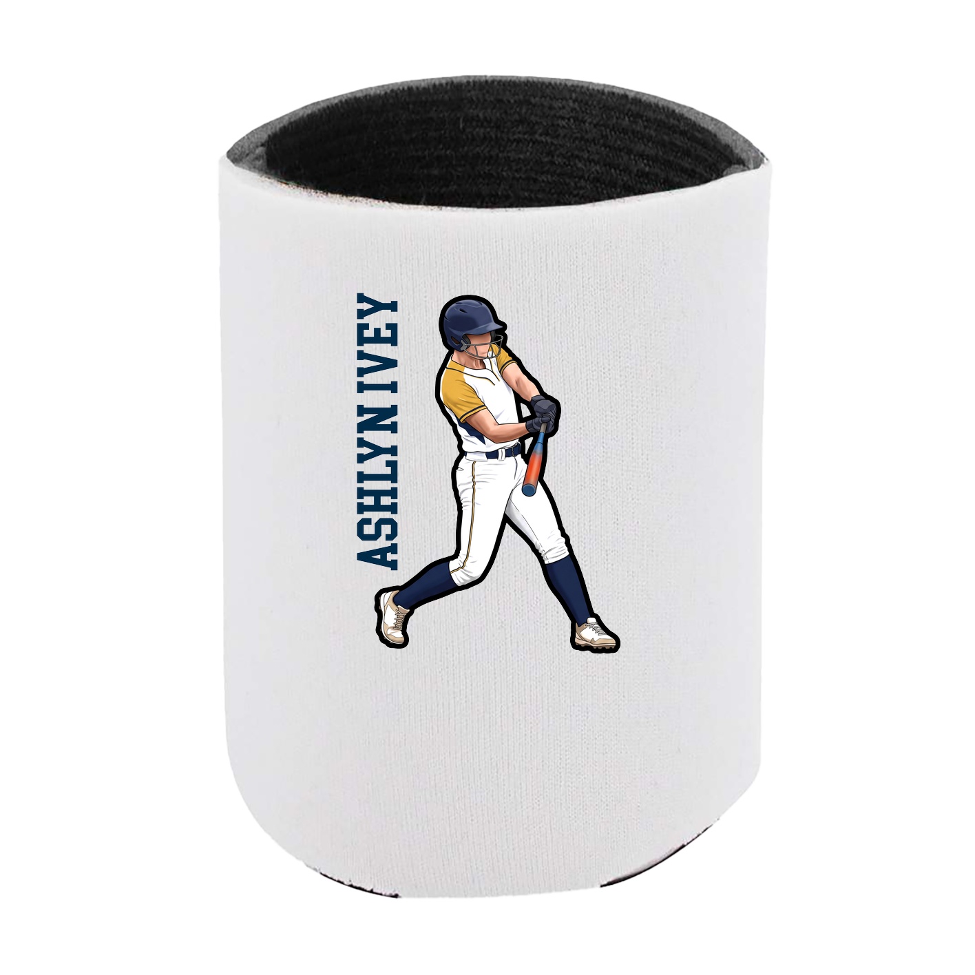 Can Holder — Name Vertical in White