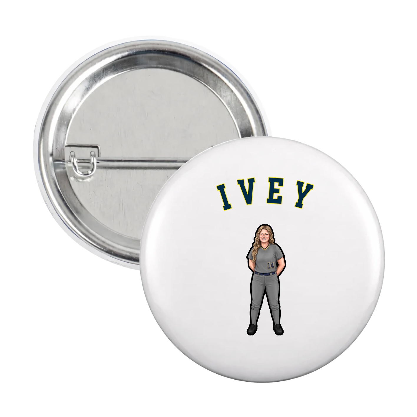 Game Day Button — Shirsey Arch in White