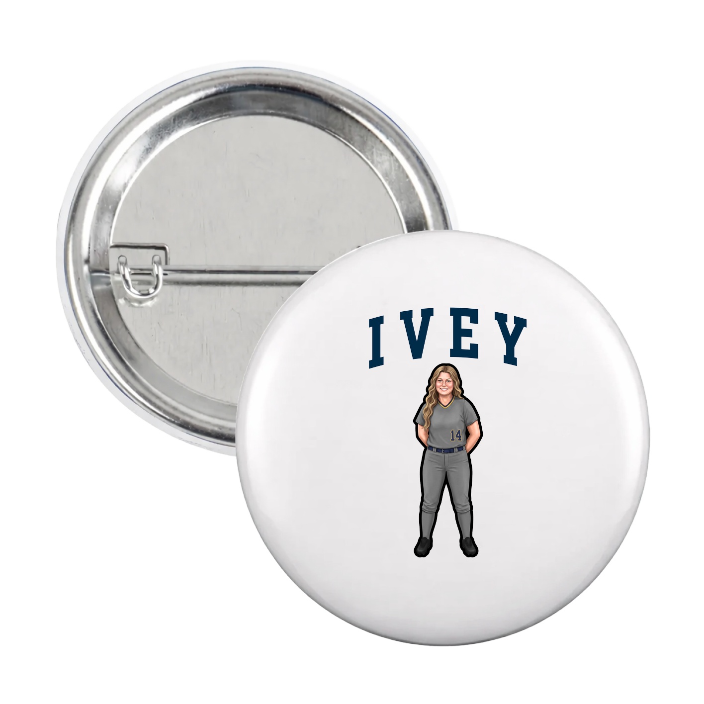Game Day Button — Shirsey in White