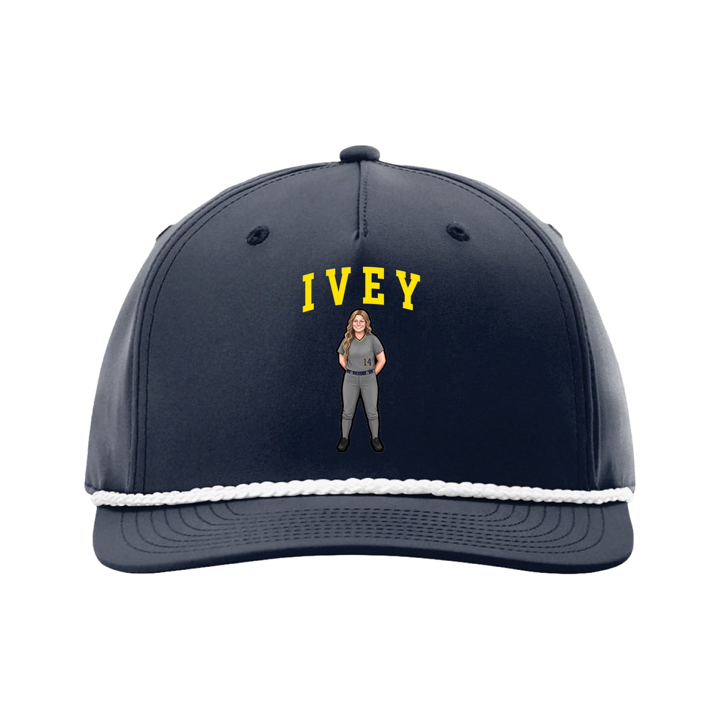 Five-Panel Classic Rope Cap — Shirsey in Navy