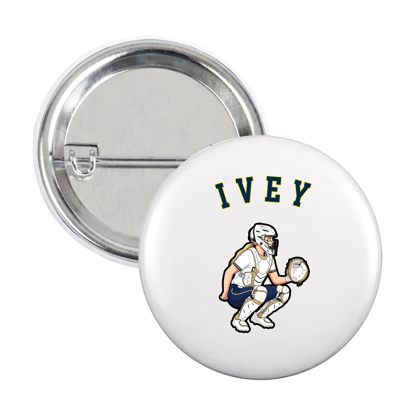 Game Day Button — Shirsey Arch in White