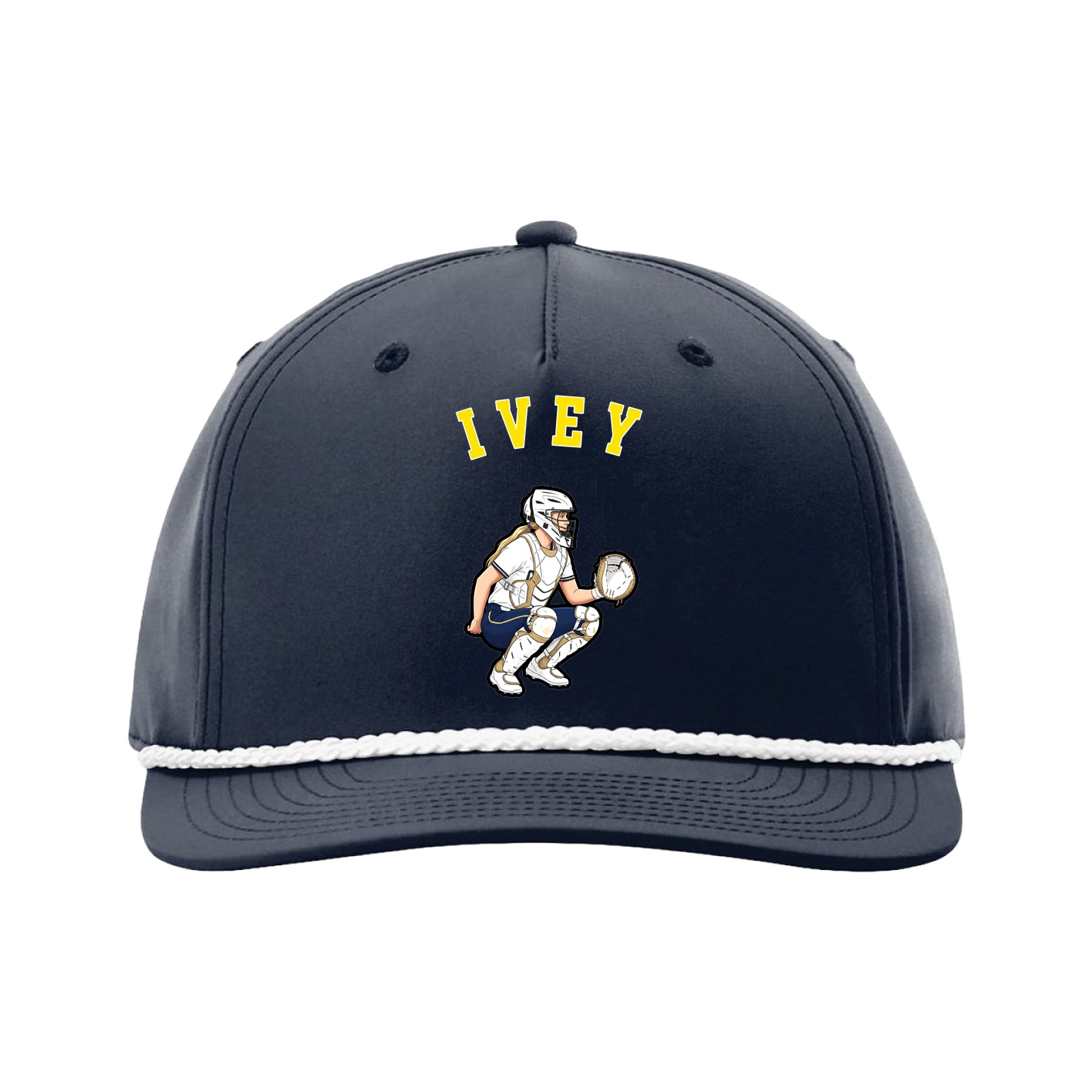 Five-Panel Classic Rope Cap — Shirsey Arch in Navy