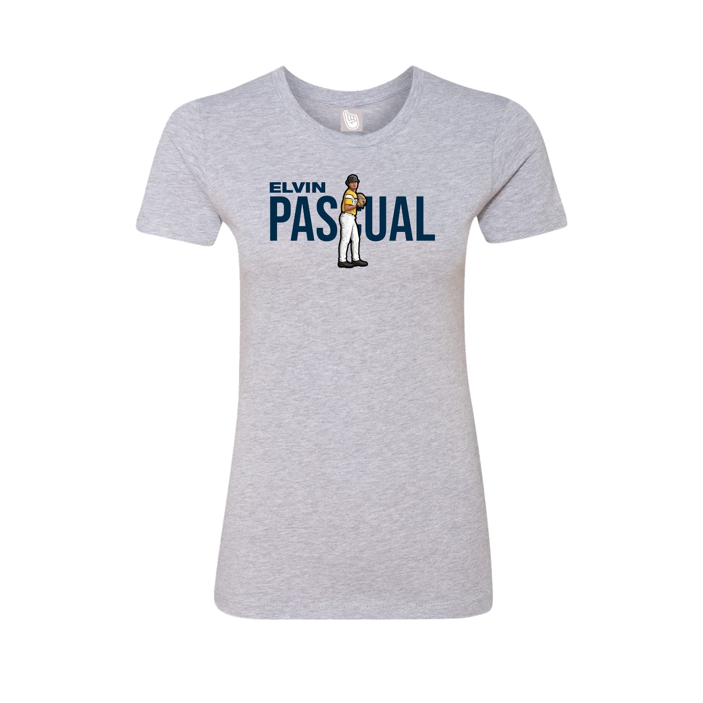 Fitted Women's Tee — Player Name in Grey