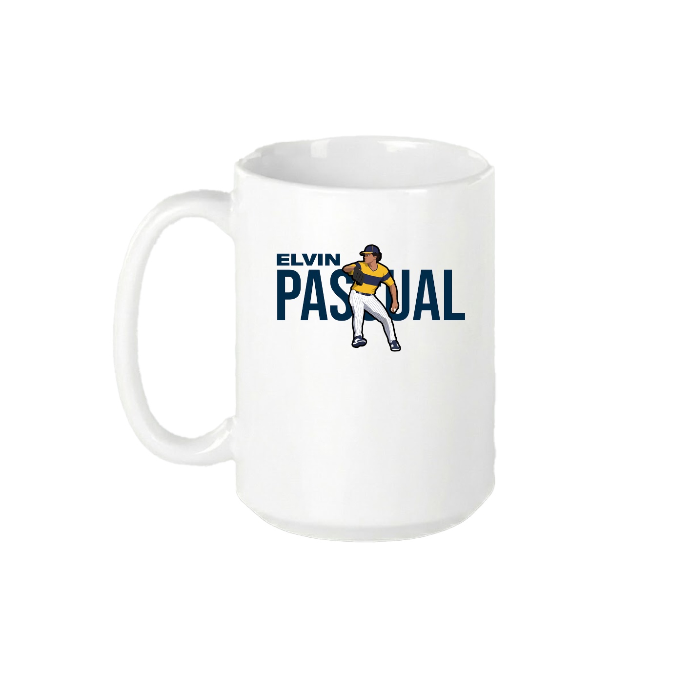 15oz Coffee Mug — Player Name in White