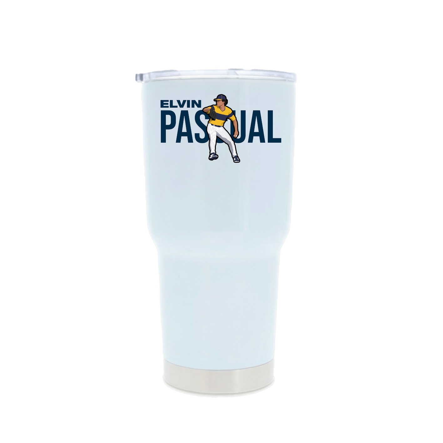 30oz Stainless Steel Tumbler — Player Name in White