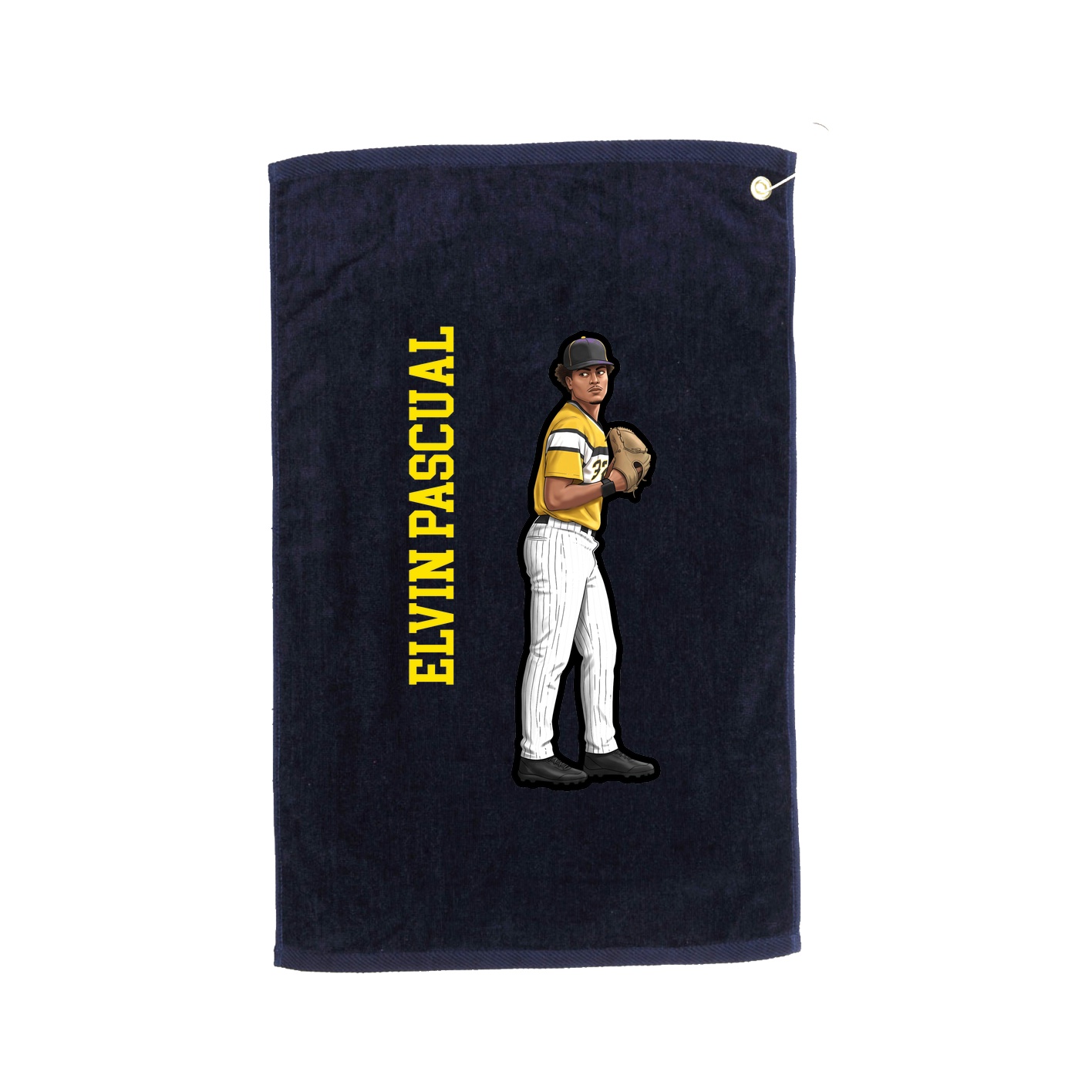 Golf Towel — Name Vertical in Navy