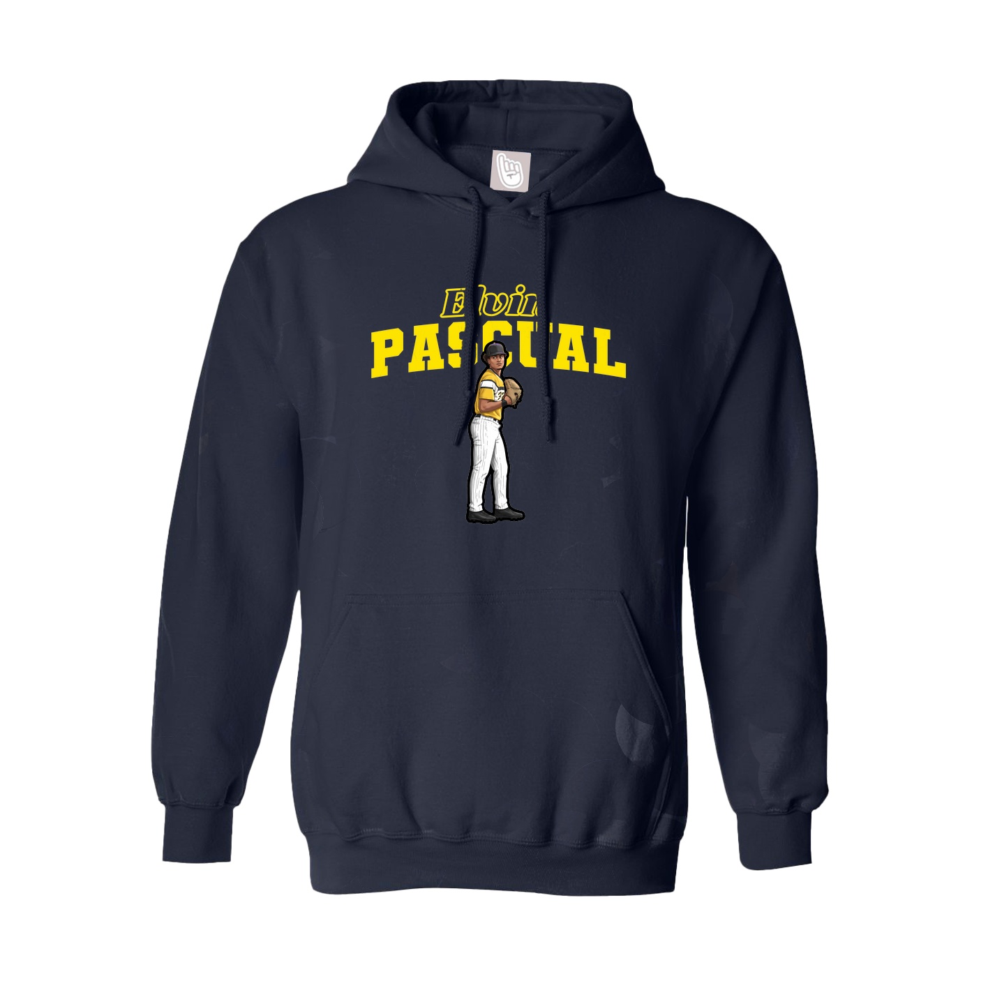 Youth Hoodie — Name Arch in Navy