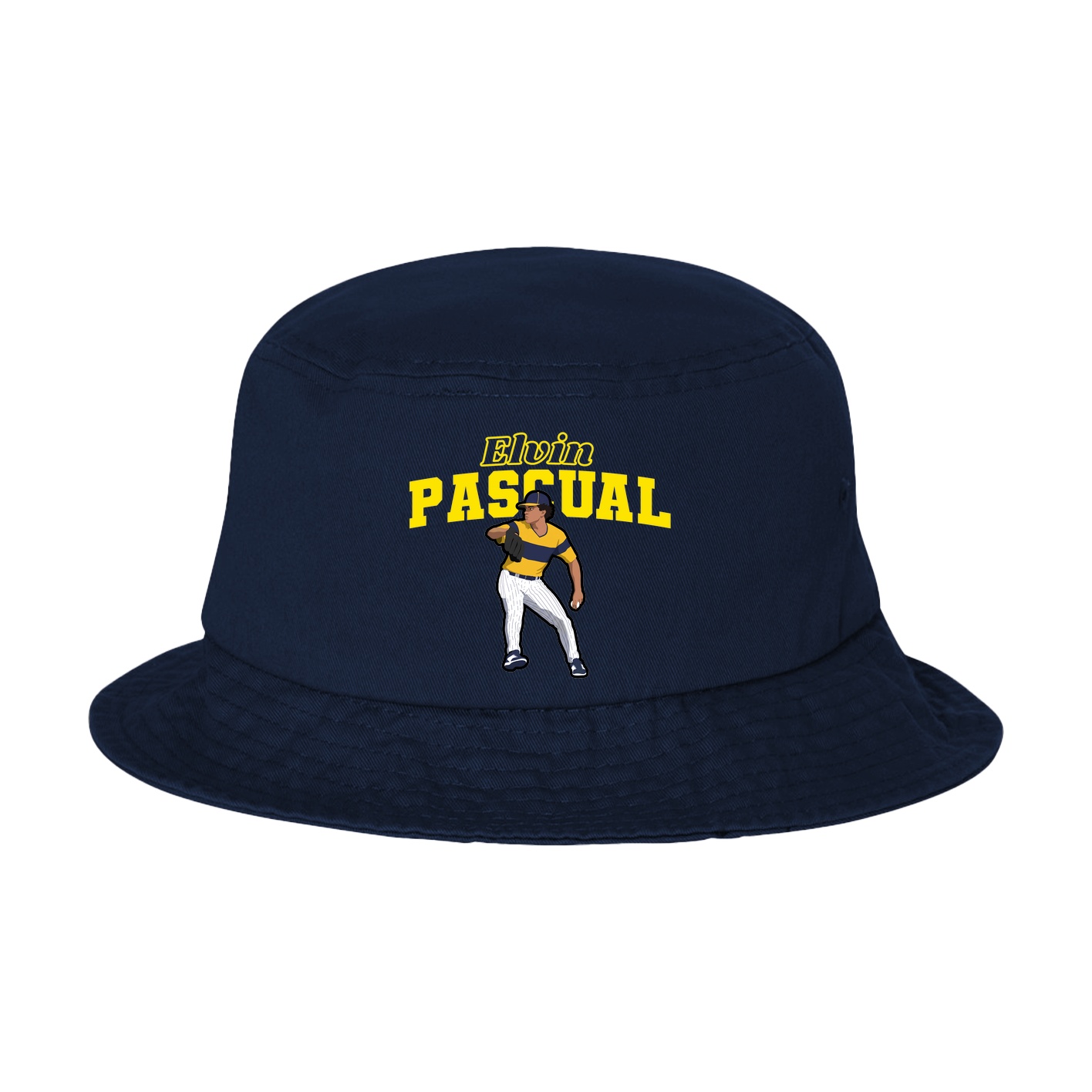 Bucket Cap — Name Arch in Navy