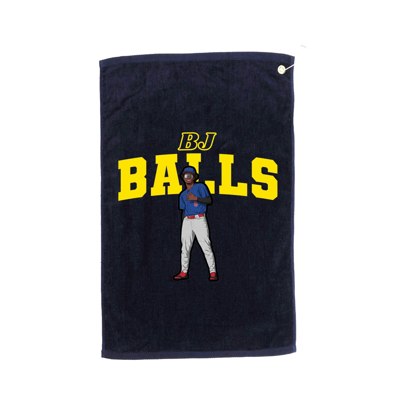 Golf Towel — Name Arch in Navy