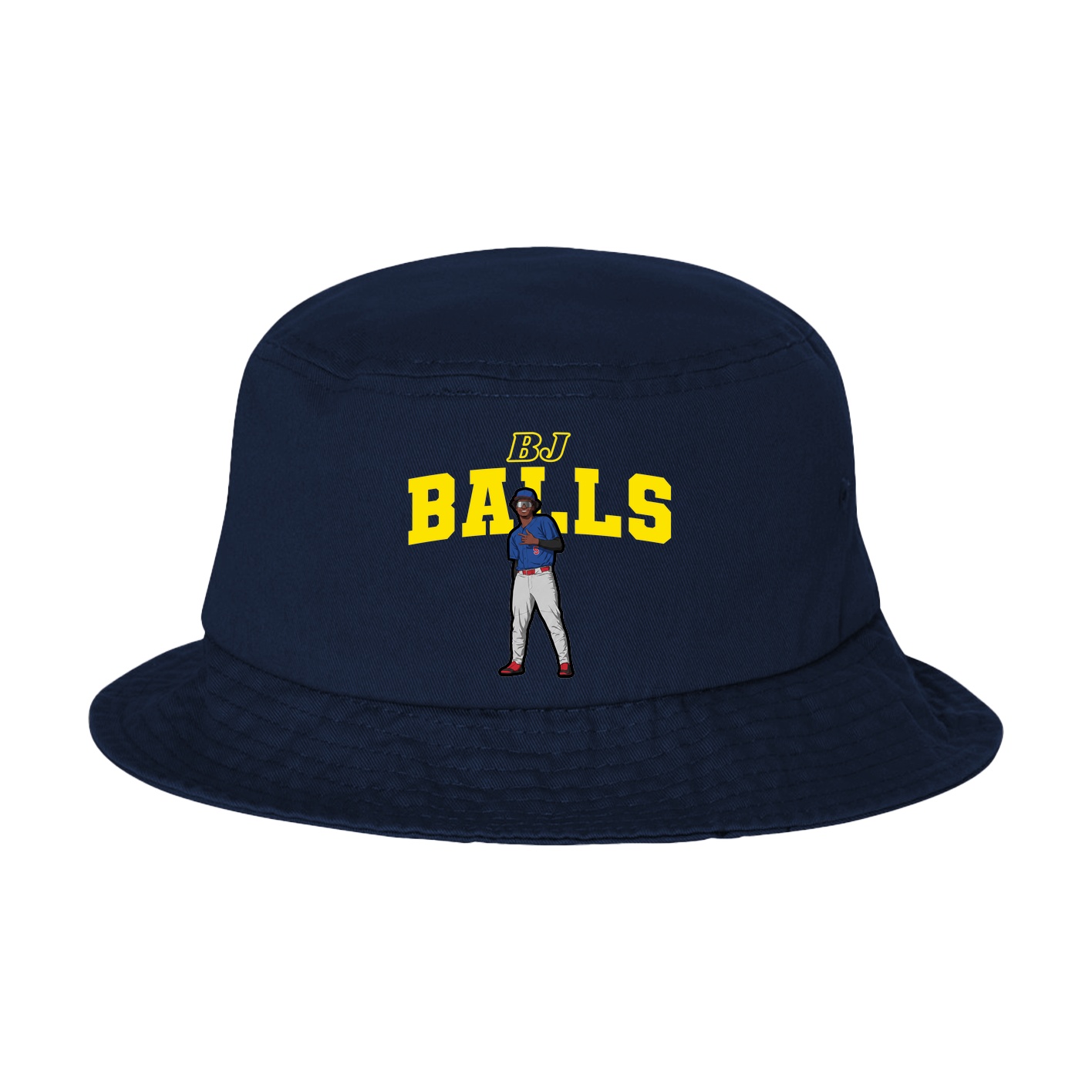 Bucket Cap — Name Arch in Navy